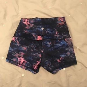 Lululemon floral print shorts